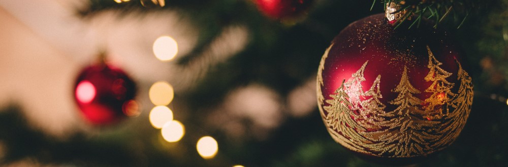 A close-up picture of part of a Christmas tree. Photo by freestocks on Unsplash.